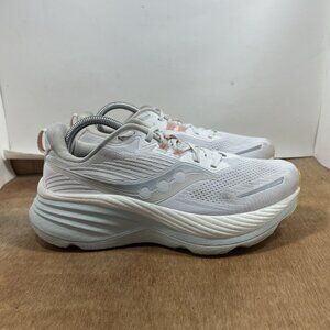 Saucony Hurricane 24 Women Size 9.5 Wide S10934-246 White Running Shoes
